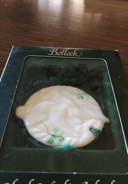 Belleek Irish pottery of the 12 days of Christmas shamrock