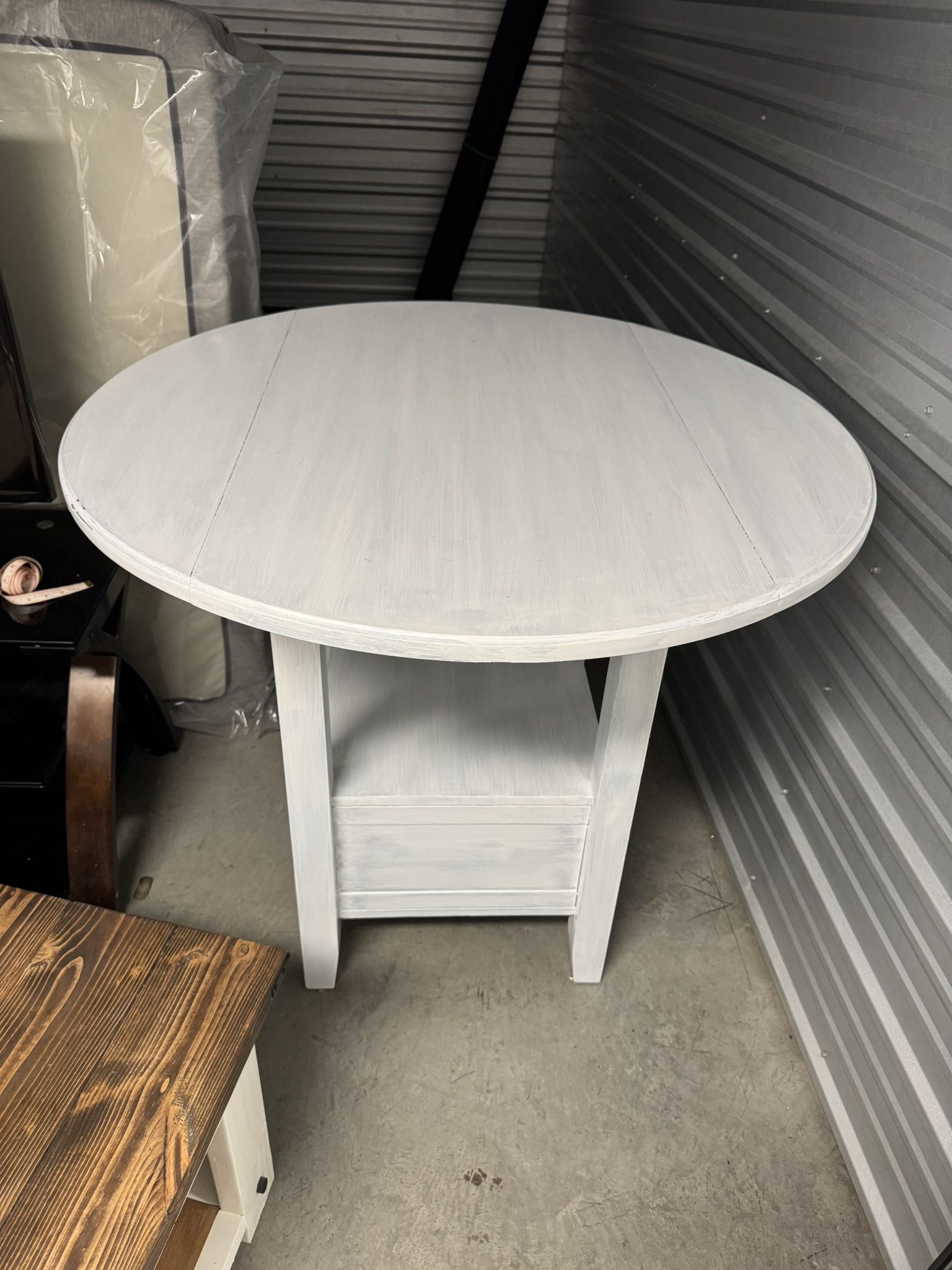 Wood Table With foldable Sides