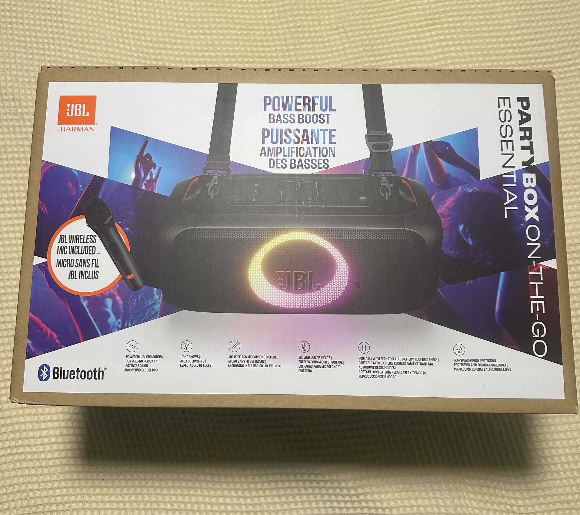 JBL Partybox On The Go Essential With Wireless Microphone