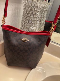 Crossbody brown /red