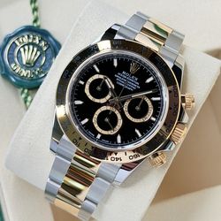 Two Tone Rolex Daytona w/ Black Dial