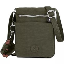 Kipling El Dorado Crossbody Bag JadedGreen Tonal