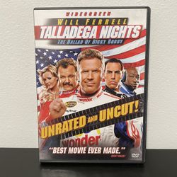Talladega Nights DVD Movie Unrated Widescreen Will Ferrell John C Reilly 2006
