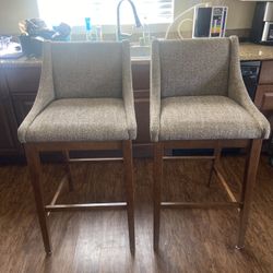 Two High End Bar Stools Must see to appreciate!!