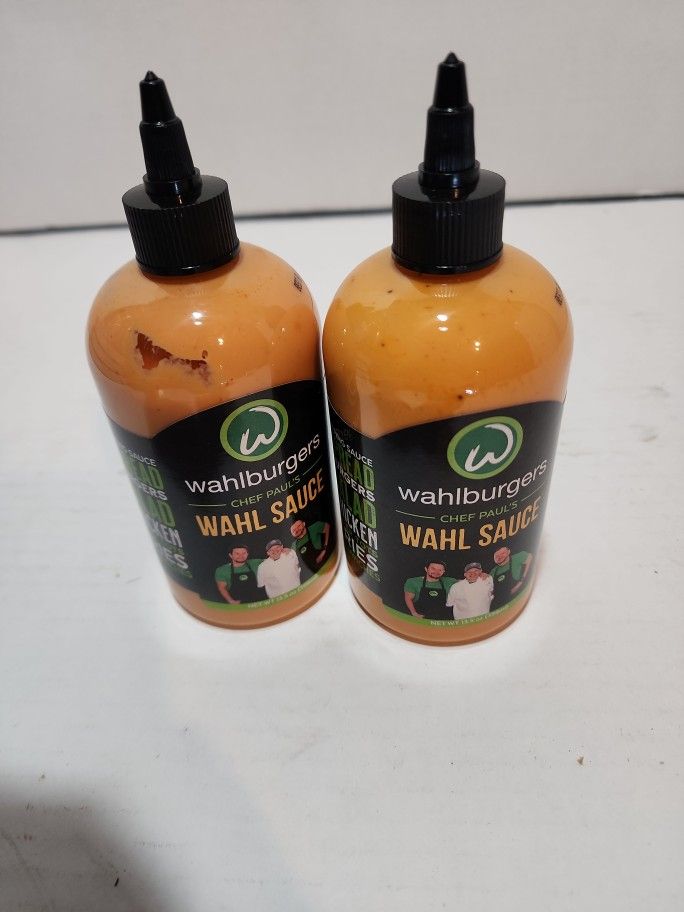 LOT of 2 Wahlburgers Chef Paul's Wahl Sauce 13.5oz Each Bottle Exp 7/21/23Sealed