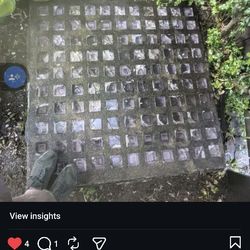 Antique Sidewalk Vaults With All The Prism's In Place