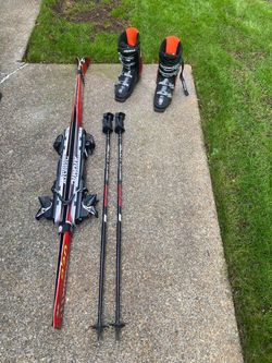 Atomic Beta Carv Skis, Alpina Avant Boots, bindings & poles