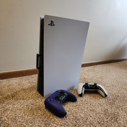 PS5 with 2 Controllers