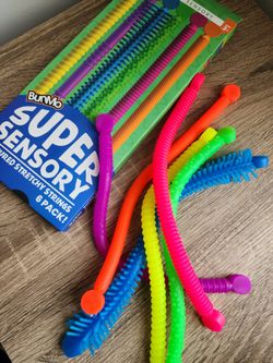 Toy Super Sensory Stress Relief Stretchy Strings 6 pack