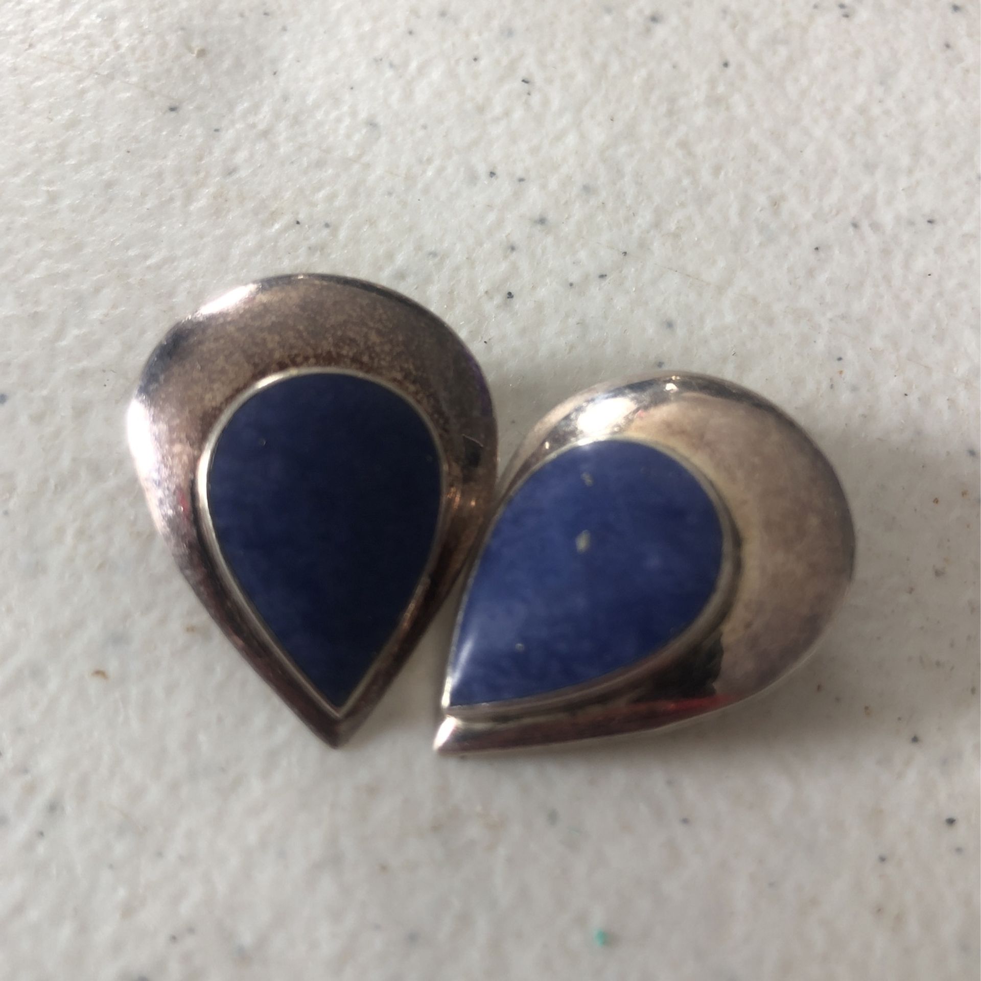 Lapis Silver Earrings 