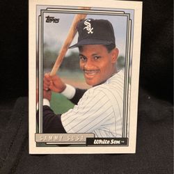 Sammy Sosa White Sox Baseball Card