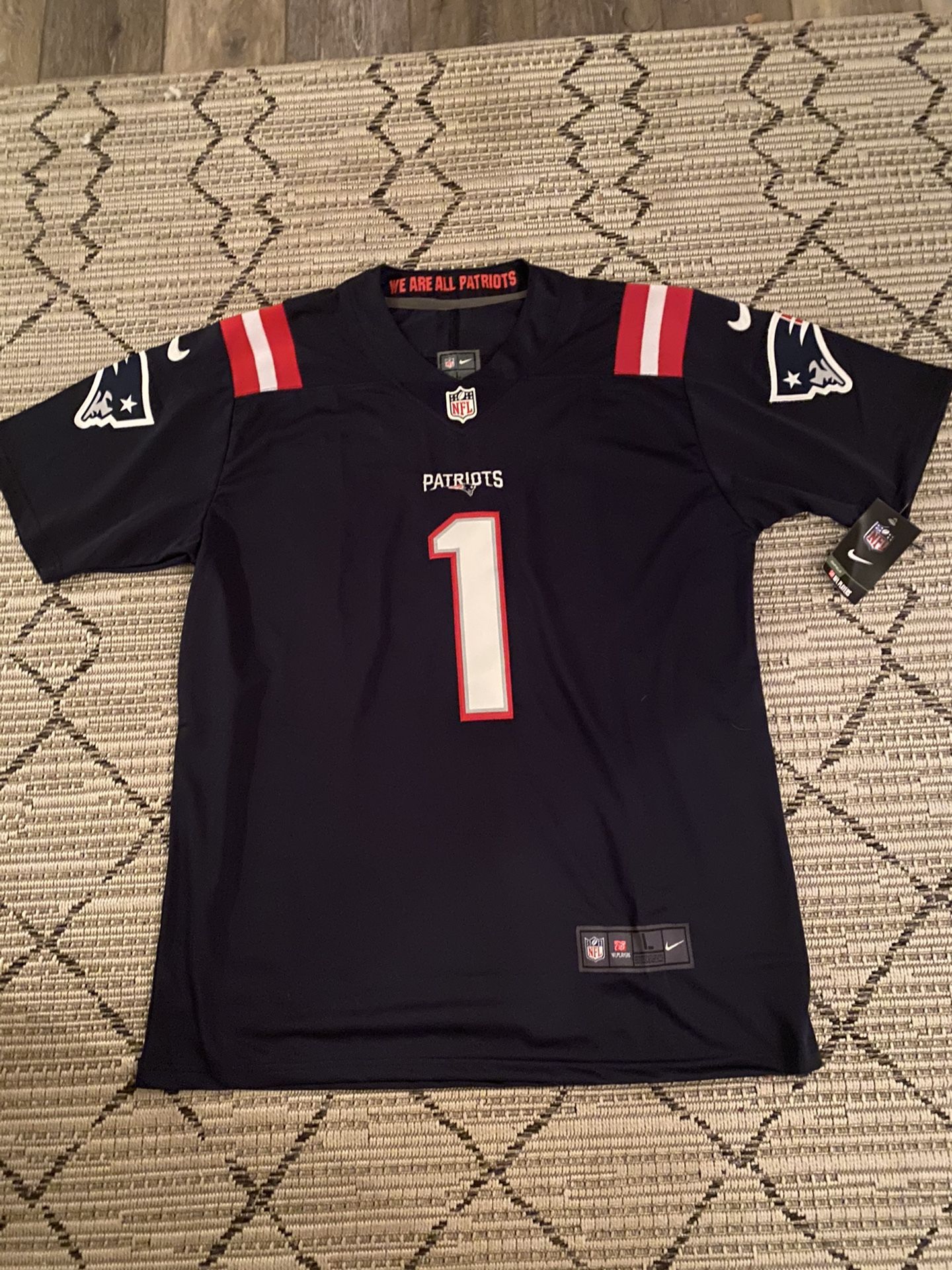 New England Patriots Cam Newton Jersey
