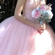 Quinceañera blush dress