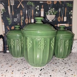 Vintage Furio Set Of 3 Jars