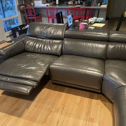 L Shaped Leather Couch 