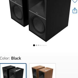 Klipsch The Nines 8" 480W 2-Way Wireless Active Bookshelf Speakers, Pair Black