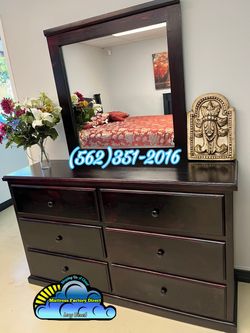 Six drawer dresser with mirror new cajonera Comoda mueble nuevo