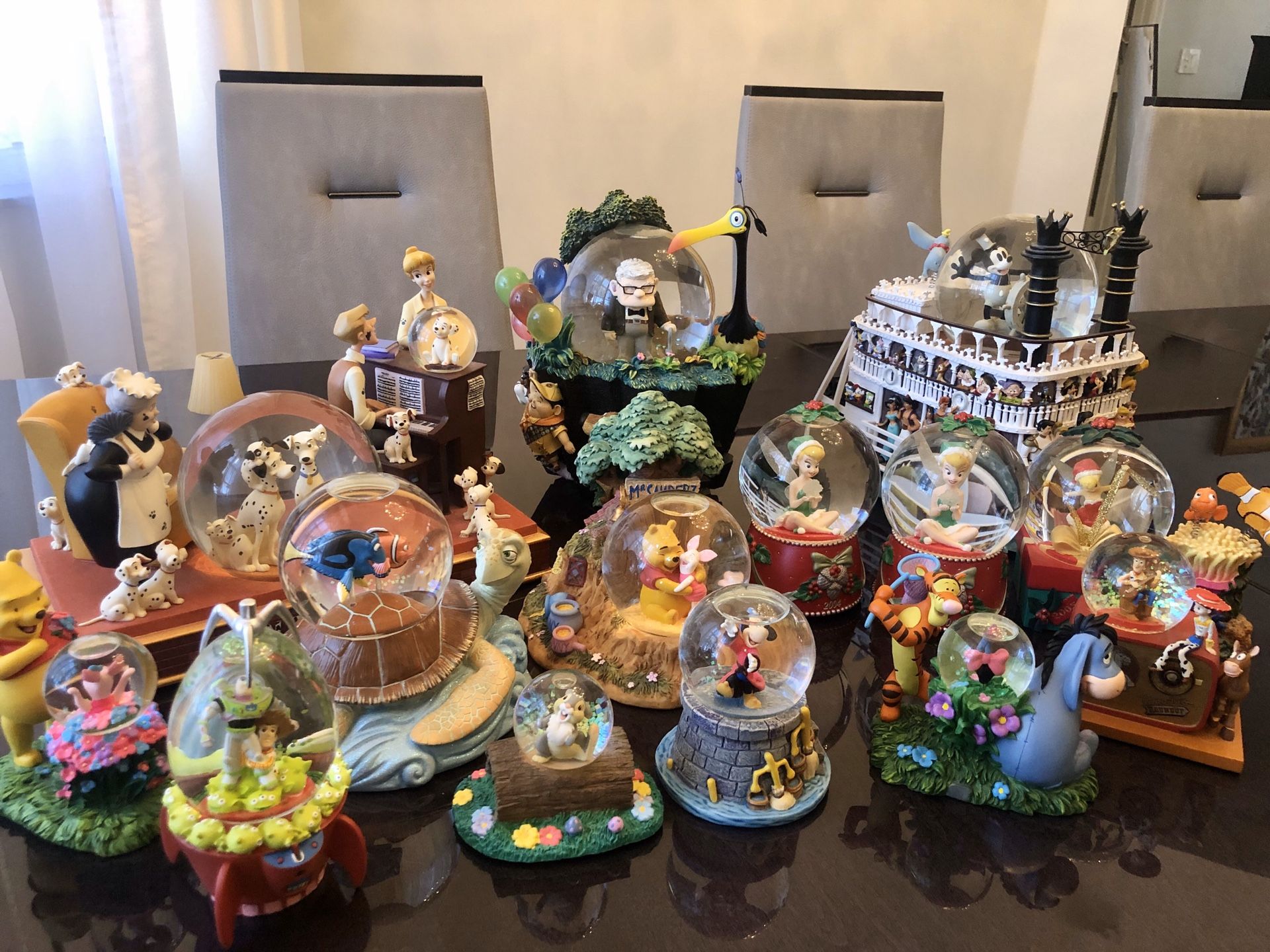 Collectible Disney Snow Globes (Up, Mickey, Toy Story, Winnie the Pooh)