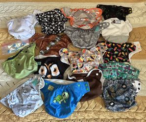 16 Reusable/Cloth Baby Diapers