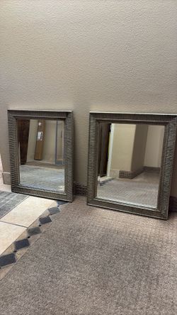 Matching Decorative Wall Mirrors (Set of 2)