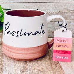 ☕ Sheffield Home “Passionate” Stoneware Mug – New (1 pc)