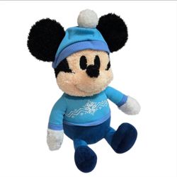 Disney Store Blissful Buddies holiday weighted plush 16" Stuffed Mickey Mouse