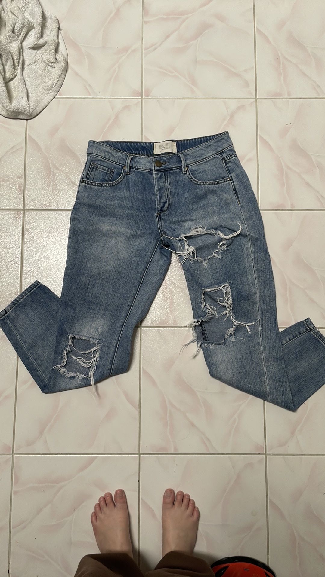 Rachel Roy Girlfriend Distressed Jeans