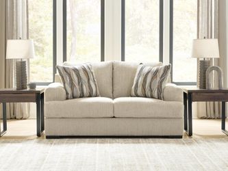 Lofwood Oatmeal Loveseat (Online Special Price)