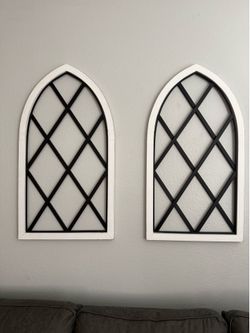 Farmhouse Arched Wood/Metal Wall Decor