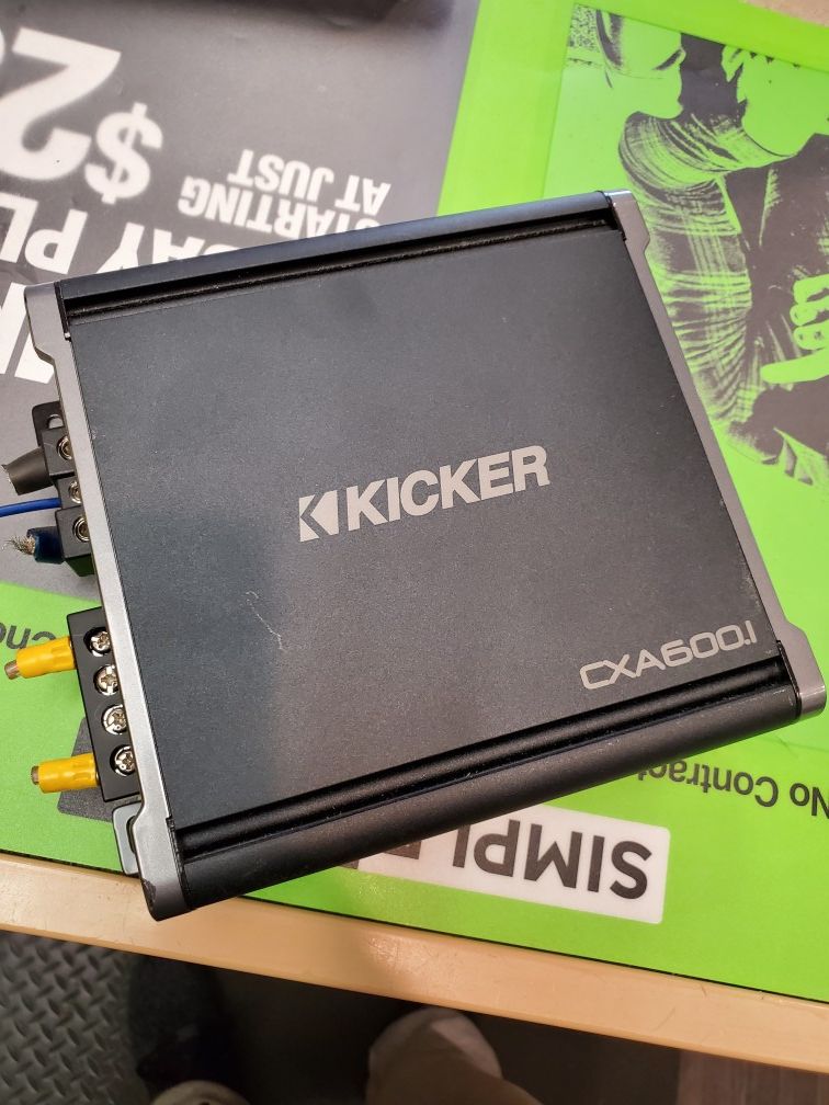 Kicker CXA 600.1 Mono Amplifier 600 Watts 2 Channel