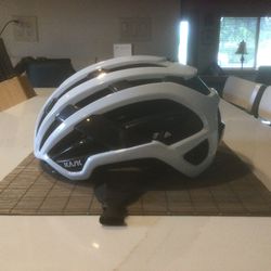 KASK Valegro Cycling Helmet..White And black .. Medium 