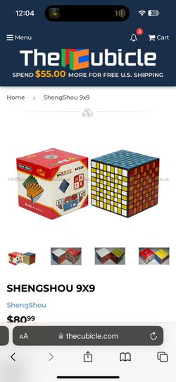 9x9 Shengshou Rubik’s cube  Thumbnail