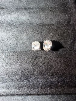 .5 Karat each Lab diamond earrings