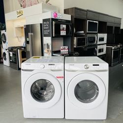 SAMSUNG front Loading Washer And Dryer Set WF45TAW-DVE45TW JT