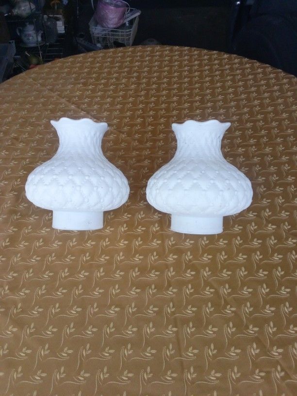Pair Of Vintage Lamp Shades