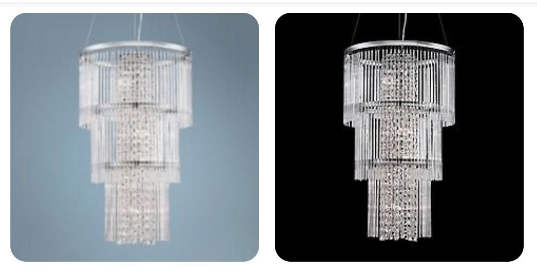 Vienna full Spectrum Crystal Cascade 3 Tier 17 3/4