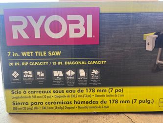 Ryobi 7in Wet Tile Saw