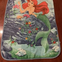 Vintage Little Mermaid Blanket 