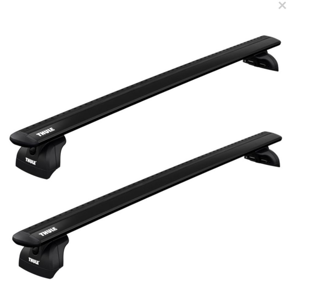 Thule WingBar Evo with 460R Roof Rack Package - Fits Fixed Points and Tracks - Black
