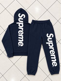 Brand new supreme satin aplique sweatsuit all sizes S-XL retail quality check my ig for reviews