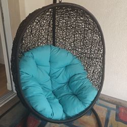 Beautiful Patio Furniture - 2 Swing Chairs And 2 Chairs With A Table