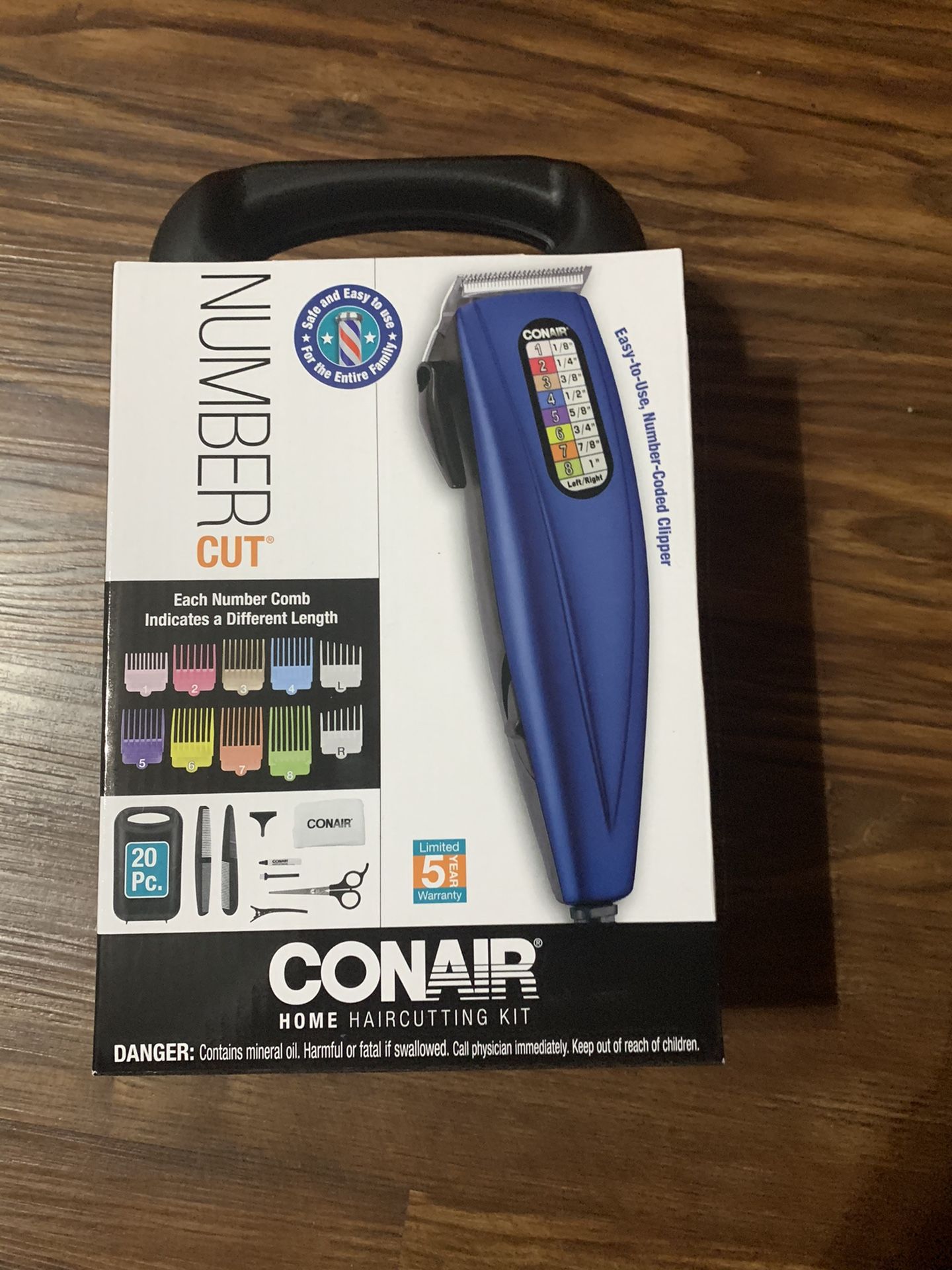 Conair Number Cut 20 piece Haircut Kit, Home Hair Cutting Kit