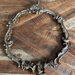 Antique Beautiful Detailed Art Nouveau Irregular Shape Picture Frame 12 x 16 