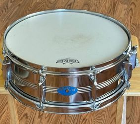 Artist LTD MIJ Stencil Snare Drum 5x14 8 Lugs Chrome Shell by Star Tama set