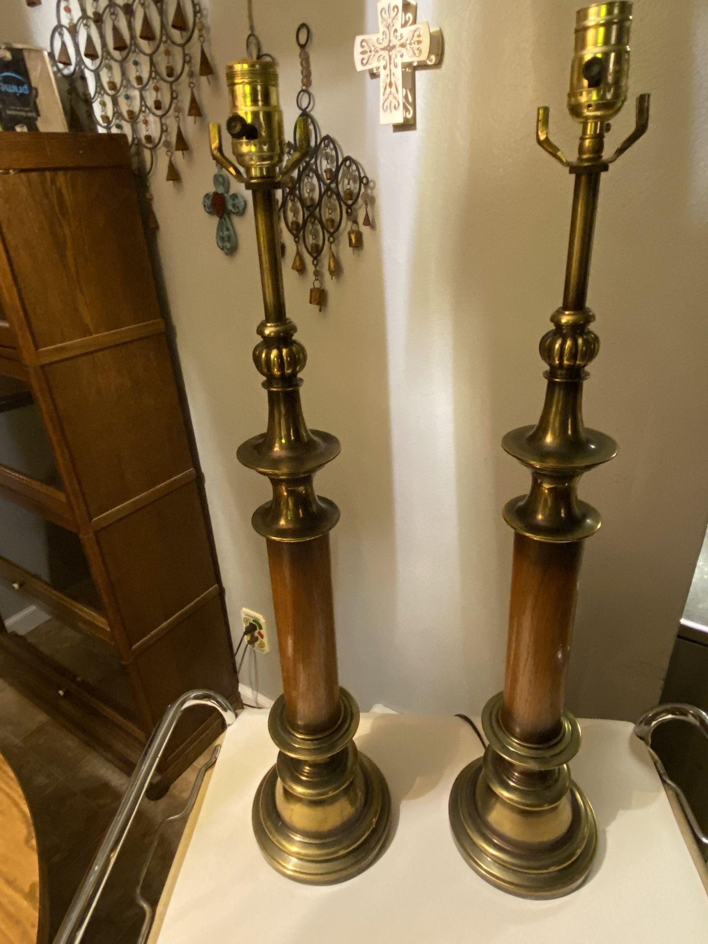 Vintage Candlestick Lamps