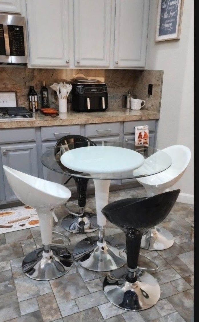 Table And 4 Stools Delivery Available