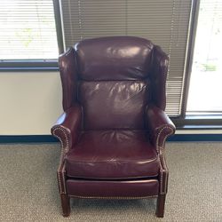 Leather Wingback Office Chair 