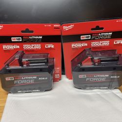 New Milwaukee M18 FORGE XC8.0 battery 2pk