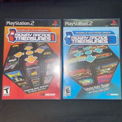 Sony PlayStation 2 Miday Arcade Treasures 1 & 3 CIB