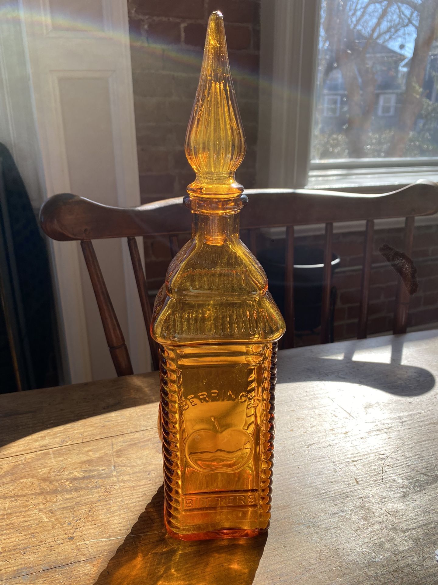 Vintage Berrings Glass Bottle